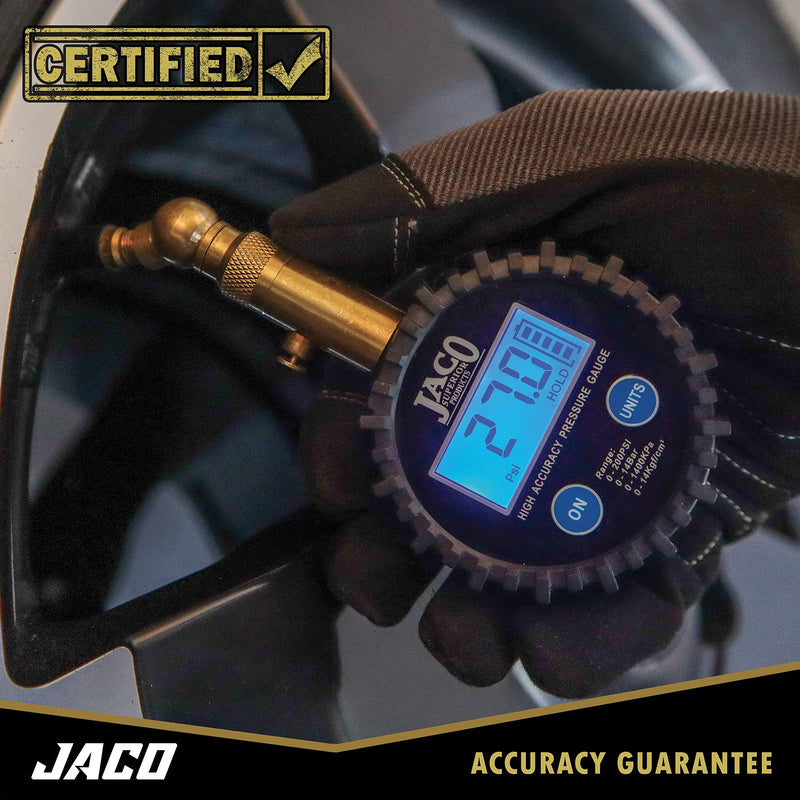 JACO Elite Digital Tire Pressure Gauge - Professional Accuracy - 100 PSI - LeoForward Australia