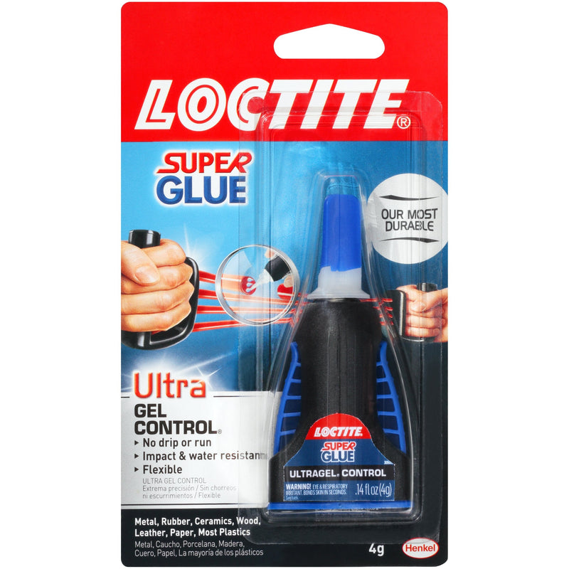  [AUSTRALIA] - Loctite Super Glue Ultra Gel Control, 0.14 fl oz, 6, Bottle 6 Pack