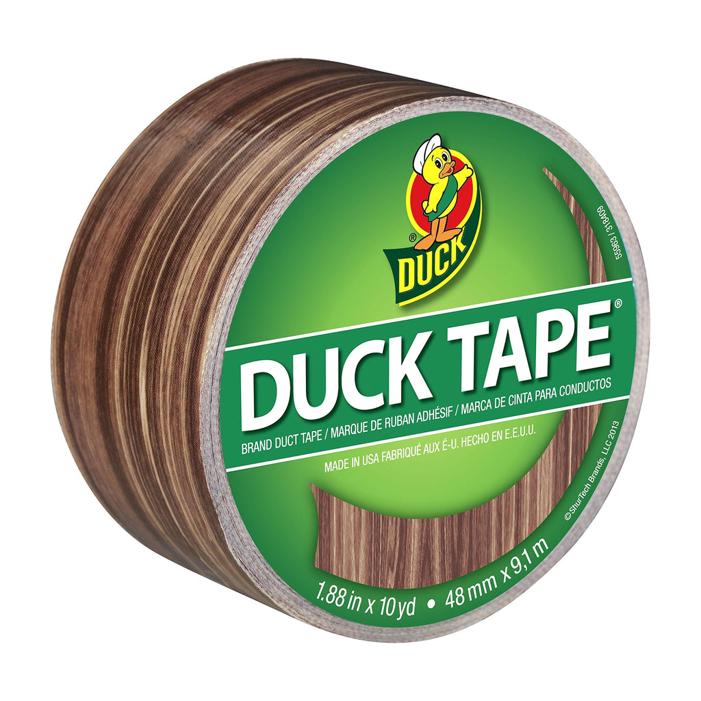  [AUSTRALIA] - Duck Brand 283051 Printed Duct Tape, Single Roll, Woodgrain