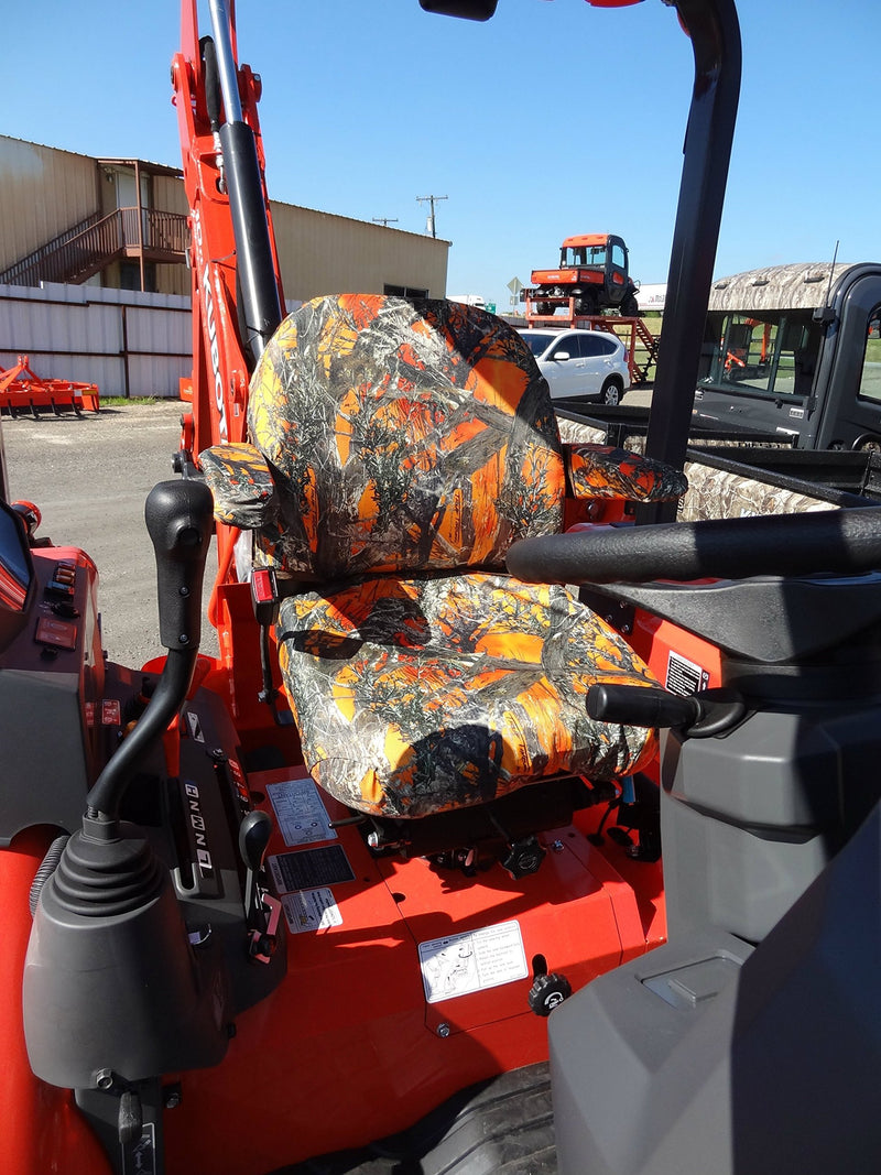  [AUSTRALIA] - Durafit Seat Covers, KU05 MC2 Orange for KUBOTA Tractors L45/M45.L48/M59.B25/B26 M108S LP MOWERS F2680/F2880/F3080/F3680 in Orange Camo Endura