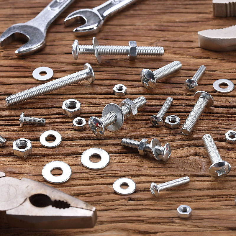  [AUSTRALIA] - Mr. Pen- Bolts, Nuts, and Washer Assortment Kit, 113 pcs, Nuts and Bolts Assortment Kit, Assorted Nuts and Bolts, Nut Bolt and Washer Assortment, Bolt and Nut Assortment