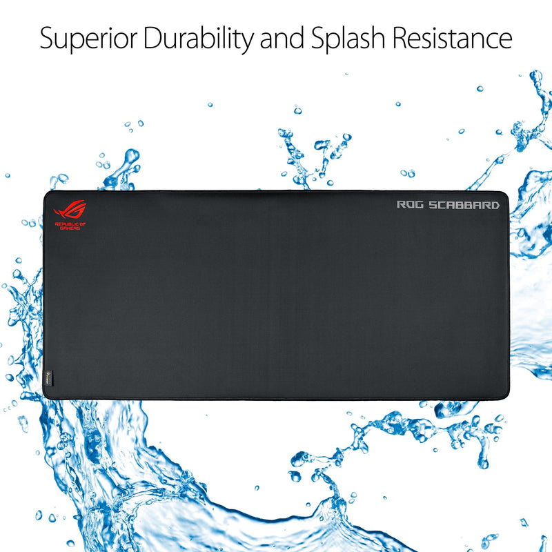 ASUS ROG Scabbard Extra-Large Anti-fray Slip-Free Spill-Resistant Gaming Mouse Pad (35.4” x 15.7”) - LeoForward Australia