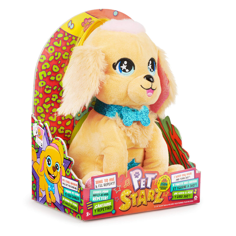 WowWee Pet Starz - Billy The Golden Retriever - Dancing Rockstar Plush Doll - LeoForward Australia