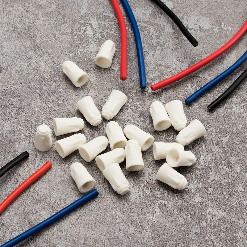  [AUSTRALIA] - ANCIRS 40 Pack Ceramic Wire Connectors, 22-14AWG Ceramic Wire Connectors, 600V High Temperature Ceramic Twist Caps for Ceiling Fans, Heaters & Homemade Electrical Appliances
