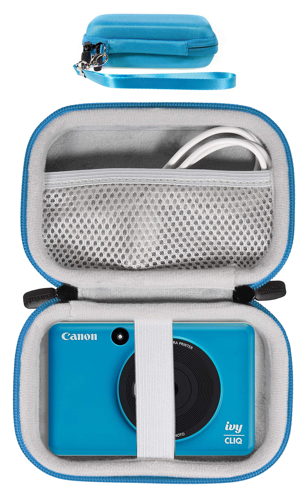  [AUSTRALIA] - Protective Case for Canon Ivy CLIQ+, CLIQ, CLIQ 2, CLIQ+2 Instant Camera Printer and Mobile Mini Photo Printer, Also for HP Sprocket (2nd Edition)(Seaside Blue) Seaside Blue