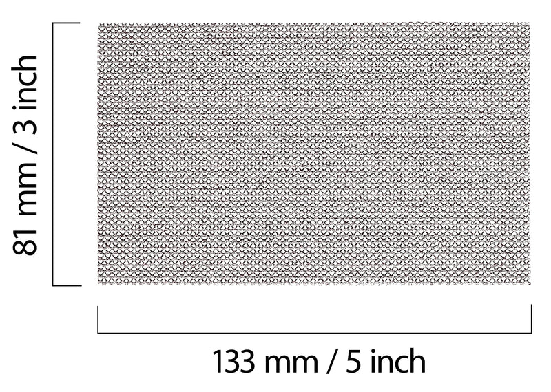  [AUSTRALIA] - Mirka Abranet mesh sanding strips 81x133 mm Velcro / grain P120 / 10 pieces / for sanding wood, filler, paint, plastic / AE178F1012