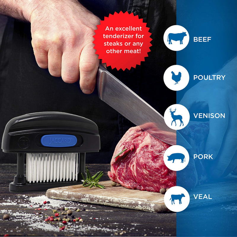  [AUSTRALIA] - Jaccard 200345N 45-Blade Meat Tenderizer, Simply Better Meat Tenderizer, ABS Columns/ Removable Cartridge, NSF Approved, Black Removable 45 Knife Cartridge w/ ABS Columns
