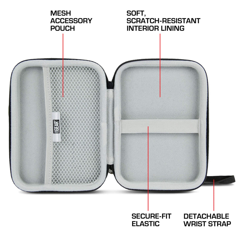  [AUSTRALIA] - USA GEAR Mini PC Case Compatible with Raspberry Pi 3, Raspberry Pi 4, Raspberry Pi Zero, and Model B Motherboard - Water Resistant, Accessory Storage, Wrist Strap, and Security Strap - Black