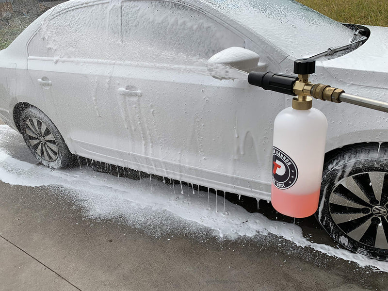 Tool Daily Foam Cannon with 1/4 Inch Quick Connector, 1 Liter, 5 Pressure Washer Nozzle Tips - LeoForward Australia
