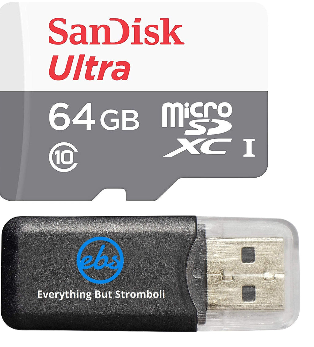  [AUSTRALIA] - 64GB Memory Card works with GoPro Hero 4 Black/Silver/Session - Sandisk Ultra 64G micro SDXC Micro SD Class 10 works with Hero4 Silver Edition / Hero4 Black Edition & Everything But Stromboli Reader