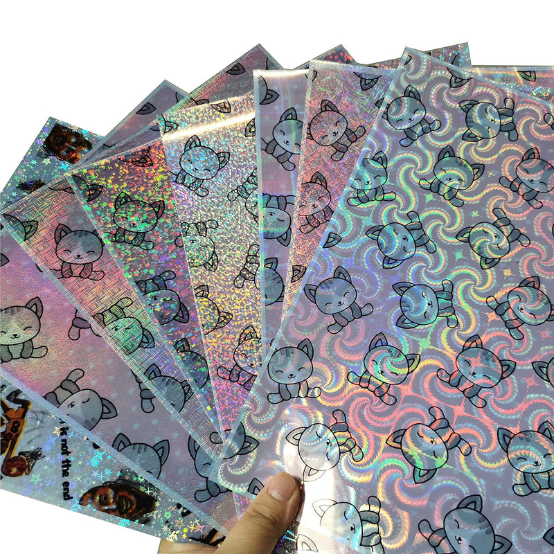 Bleidruck Printable Sparkle Holographic Premium Vinyl Sticker Paper 20 Sheets 8.25x11.7 Inches Printable Glitter Vinyl Sticker Paper Quick Dry For Inkjet/Laser Printer - LeoForward Australia