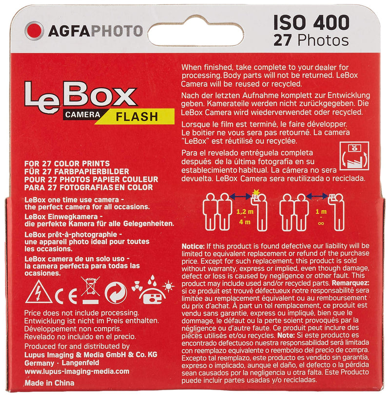  [AUSTRALIA] - Agfa Photo 601020 LeBox 400 27 Camera Flash Flasch