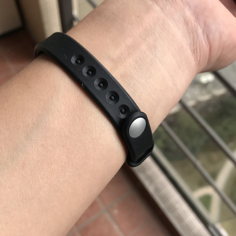  [AUSTRALIA] - 125KHZ RFID Wristbands EM4100 Silicone Bracelet Black Adjustable (Black-2pcs) Black-2pcs