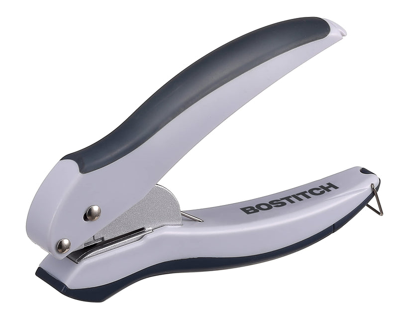  [AUSTRALIA] - Bostitch Office EZ Squeeze One-Hole Punch, 10 Sheet Capacity, Lightweight, Gray/Blue (2402)