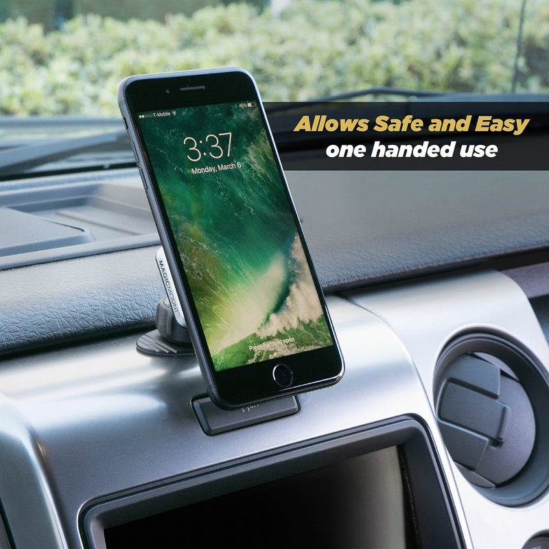  [AUSTRALIA] - Scosche MPDB MagicMount Pro Magnetic Car Phone Holder Mount - 360 Degree Adjustable Head, Universal with All Devices - Dashboard Mount Dash