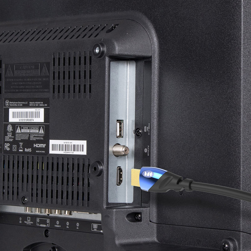  [AUSTRALIA] - Monster Ultra High-Speed 8K Cobalt HDMI 2.1 4ft Cable at 48 Gbps for Apple TV, Roku, Samsung, QLED, Sony, LG, Playstation, PS5, PS4 and Xbox 4 ft