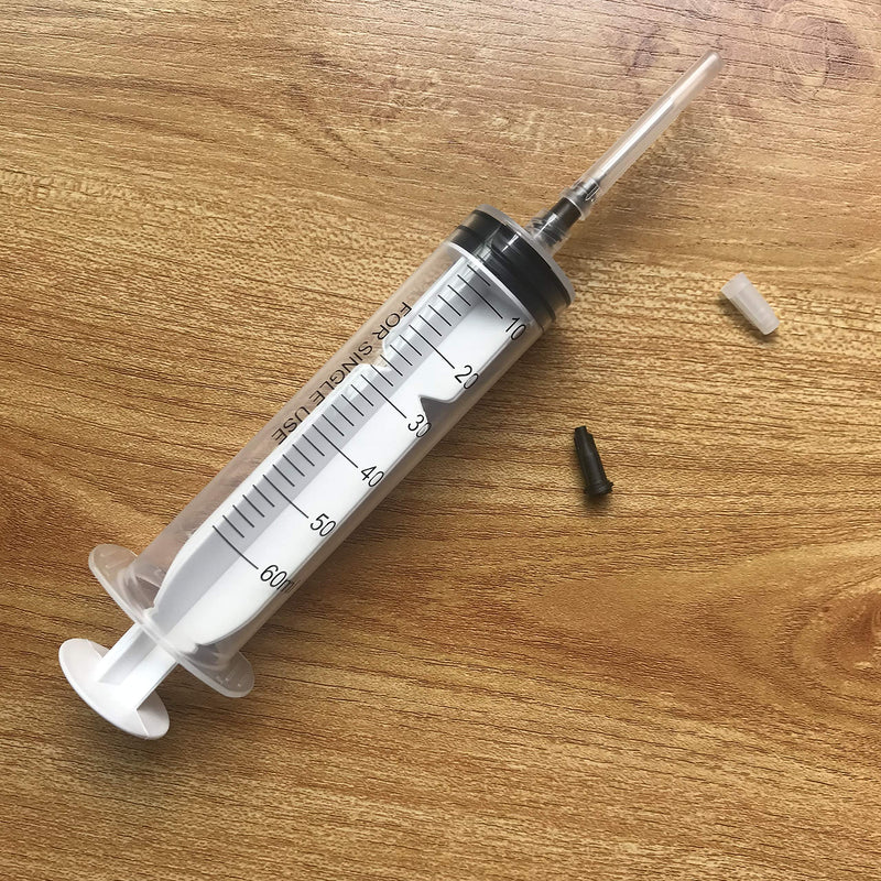 12 Pack 60ml Syringes with 16Gx1.0'' Blunt Tip Fill Needles and Storage Caps(Luer Lock)-Dozen Pack - LeoForward Australia