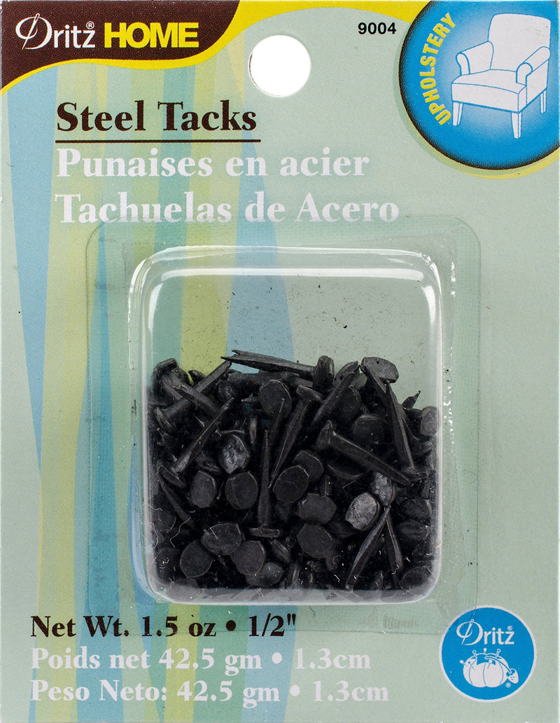  [AUSTRALIA] - Dritz Home 9004 Upholstery Tacks, #6 - (1/2-Inch), Black (1.5-Ounce) #6 - (1/2-Inch)