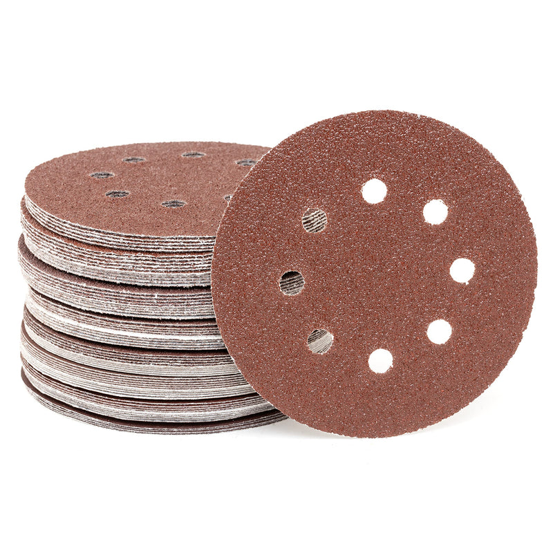  [AUSTRALIA] - NEIKO 11270A 72 Piece Sanding Discs for 5” Orbital Sander, Hook and Loop, Sandpaper Assortment with 40, 60, 80, 120, 180, 240, 320 Grit, Premium Aluminum Oxide Grain, Solid Surface Sanding Pads 72 Pc Sanding Discs