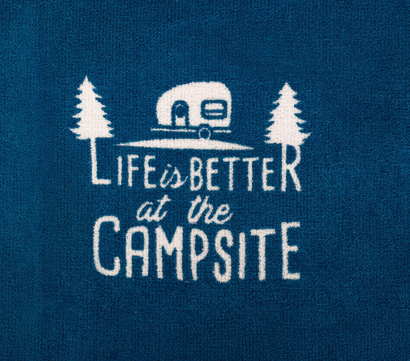  [AUSTRALIA] - Camco Life is Better at The Campsite RV Dish Towel Set - Perfect for Drying Hands and Dishes - Includes a Set of (2) Towels - 27-Inches x 16-1/2-Inches (53301)