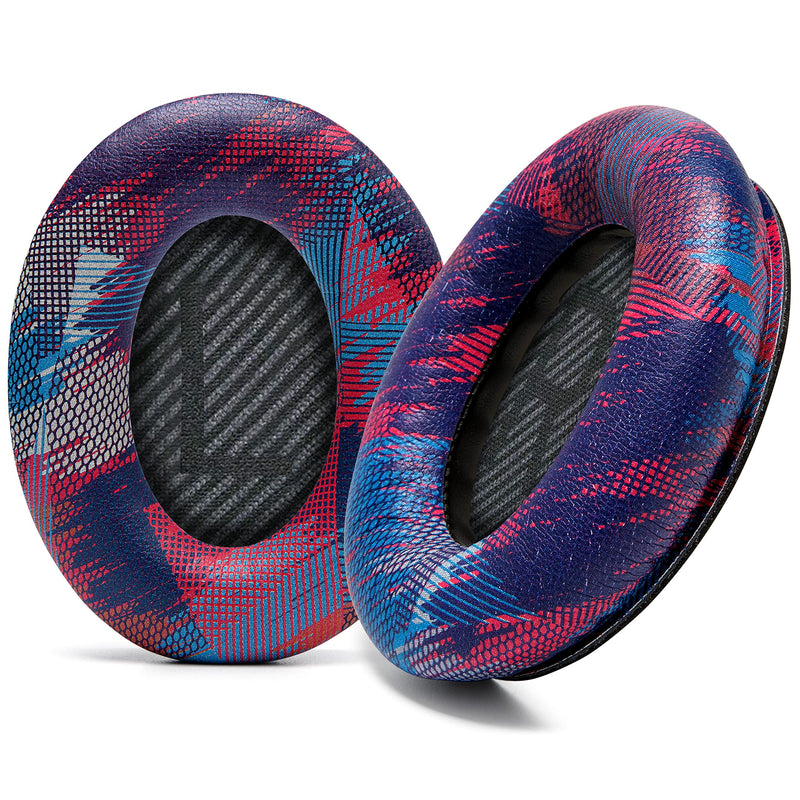  [AUSTRALIA] - WC Wicked Cushions Replacement Ear Pads Compatible with Bose QuietComfort 35 (QC35) & QuietComfort 35ii (QC35ii) Headphones & More - Improved Comfort & Durability | (Speed Racer) Purple Speed Racer