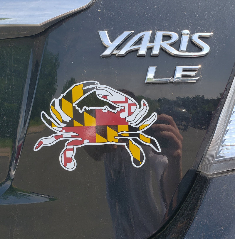  [AUSTRALIA] - Artisan Owl Maryland Crab State Flag Magnetic Auto Bumper Car Magnet - 4x6 All Weather Magnet (2 Magnets)