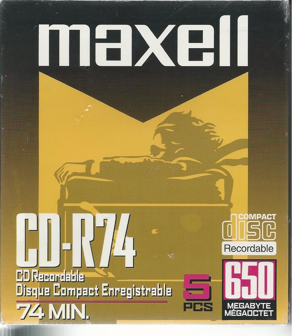 Maxell Digital Media CD-R 74-Minute (5-Pack) - LeoForward Australia