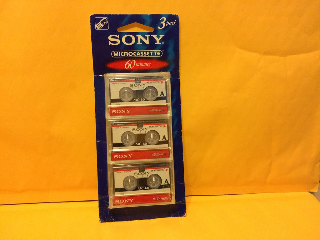 Sony 3MC-60B Microcassette - 3 Pack Original Version - LeoForward Australia