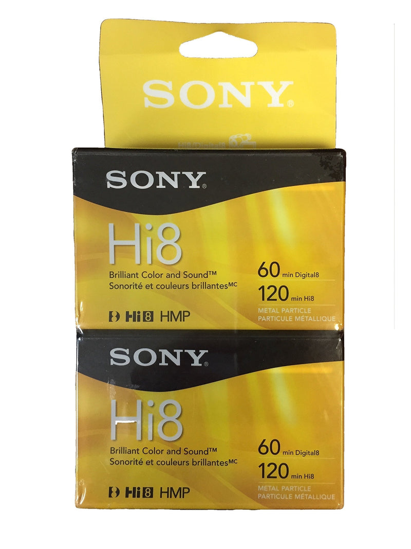  [AUSTRALIA] - Sony Hi-8 HMPD 120 minute 2-Pack Video Camcorder Cassette Tapes