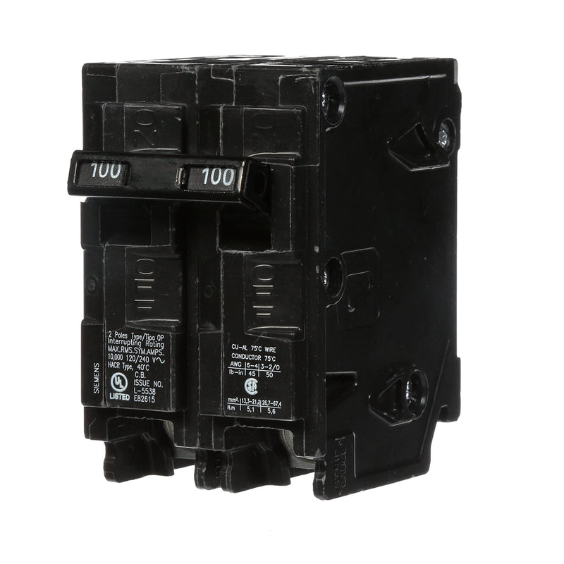  [AUSTRALIA] - Q2100 100-Amp Double Pole Type QP Circuit Breaker 100 Amp 1 Pack