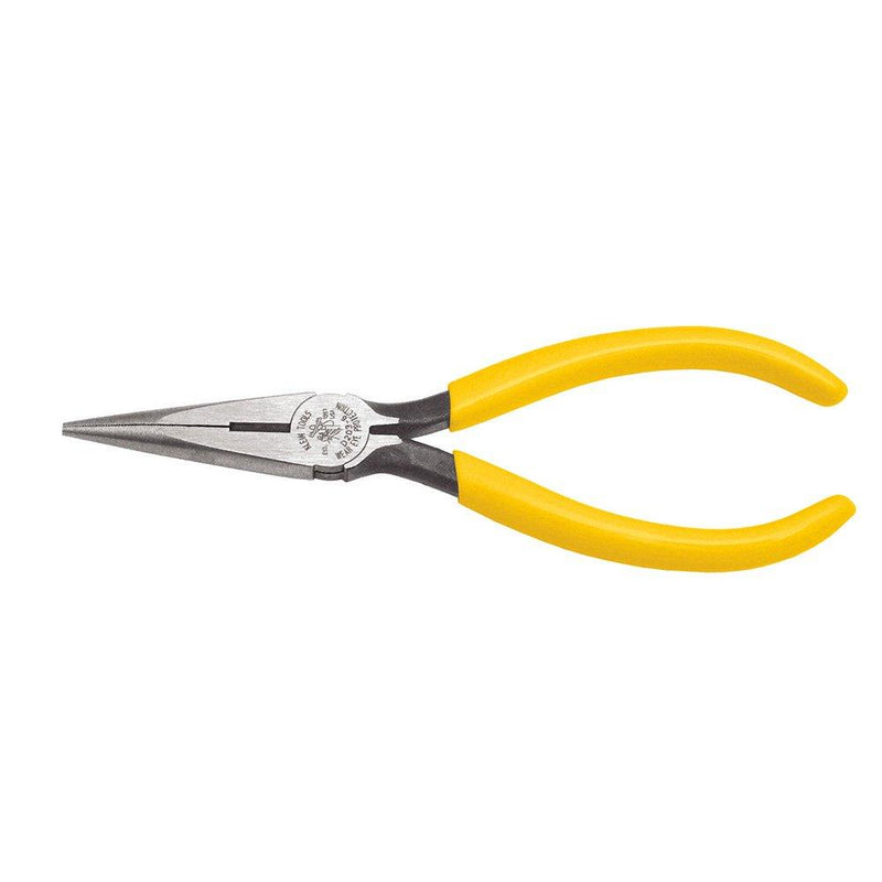  [AUSTRALIA] - Klein Tools D203-6 Long Nose Side-Cutter Pliers, Induction-Hardened Cutting Knives and Curved Handles, 6-Inch Standard