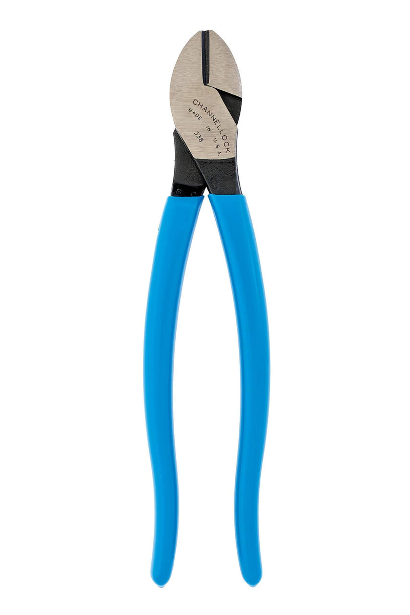  [AUSTRALIA] - Channellock 338 8-Inch High Leverage Diagonal Cutting Plier | Knife and Anvil-Style Cutting Edge is Laser Heat-Treated for Extended Tool Life | Forged from High Carbon Steel | Made in the USA