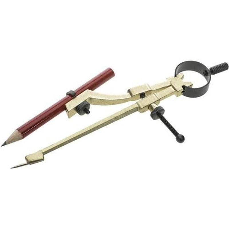 General Tools 842 Precision Pencil Compass, includes pencil , Yellow - LeoForward Australia