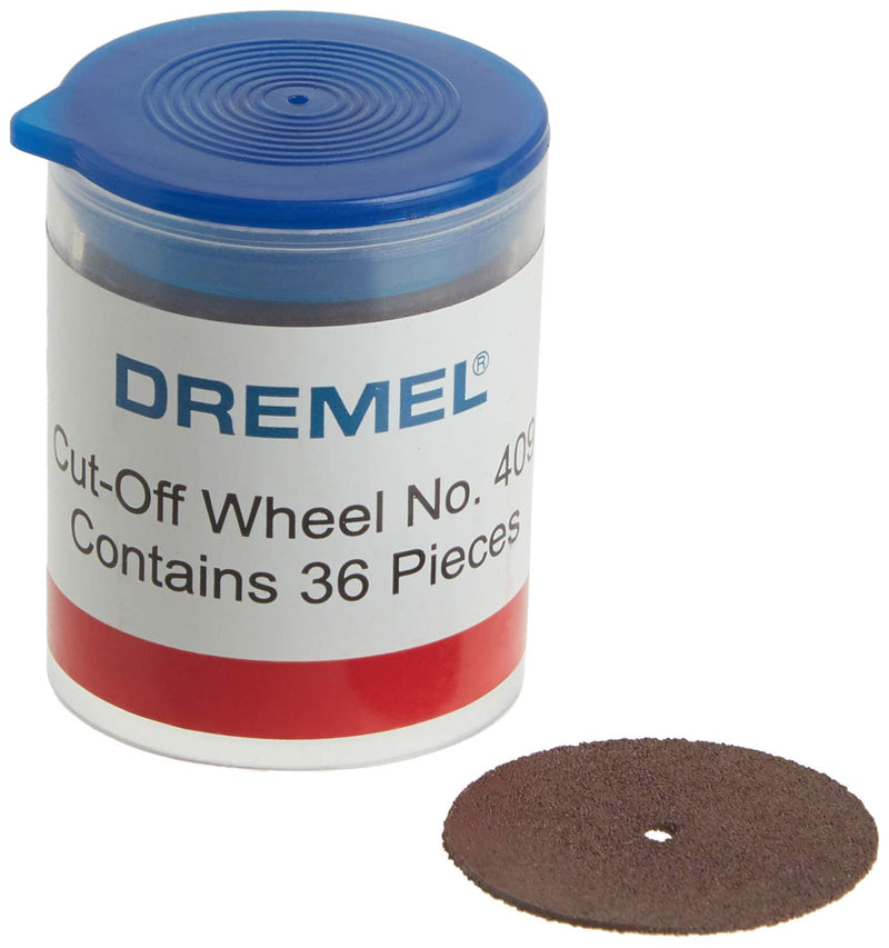  [AUSTRALIA] - Dremel 409 Cut-off Wheel, 15/16 " (23.8 mm) diameter, .025” (0.6mm) disc thickness, Cutting Rotary Tool Accessory (36 Pieces)