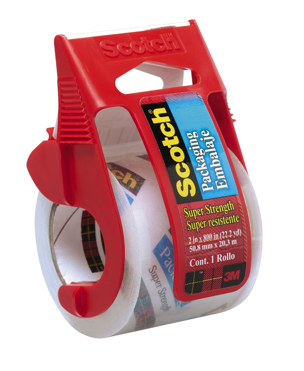  [AUSTRALIA] - Scotch Heavy Duty Shipping Packaging Tape, 1 Roll with Dispenser, 1.88" x 22.2 Yards, 1.5" Core, Great for Packing, Shipping & Moving, Clear (341)