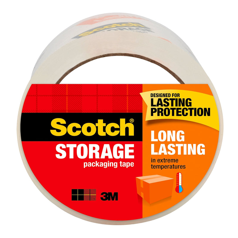  [AUSTRALIA] - Scotch Long Lasting Storage Packaging Tape, 1.88" x 54.6 yd, Designed for Storage and Packing, Stays Sealed in Weather Extremes, 3" Core, Clear, 1 Roll (3650)