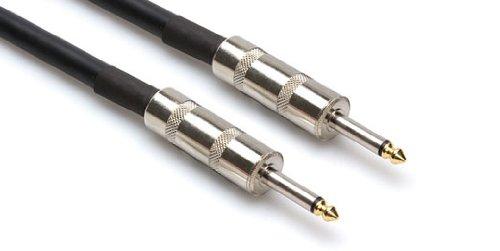 Hosa SKJ Edge Speaker Cables Neutrik 1/4 Inch TS - (3 Feet) (Black) 3-Feet - LeoForward Australia