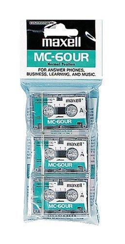 Maxell(R) Microcassette Tape, 60-Minute, Pack of 3 - LeoForward Australia