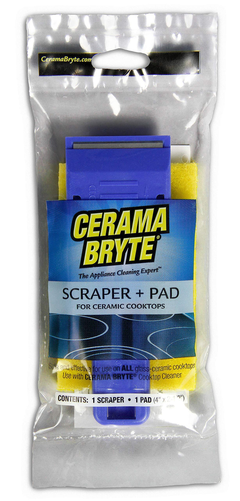  [AUSTRALIA] - Cerama Bryte Multi-Purpose Cooktop Scraper and Pad Combo Combo Scraper and Pad