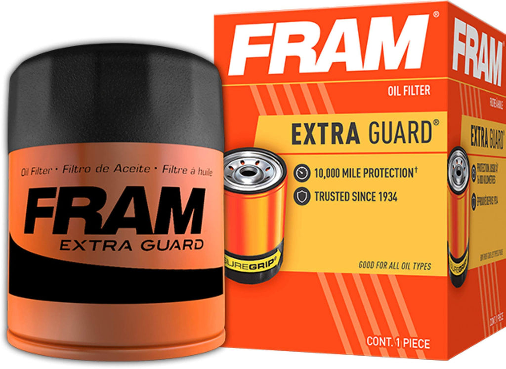 Fram Extra Guard PH8A, 10K Mile Change Interval Spin-On Oil Filter, 0.95 - LeoForward Australia