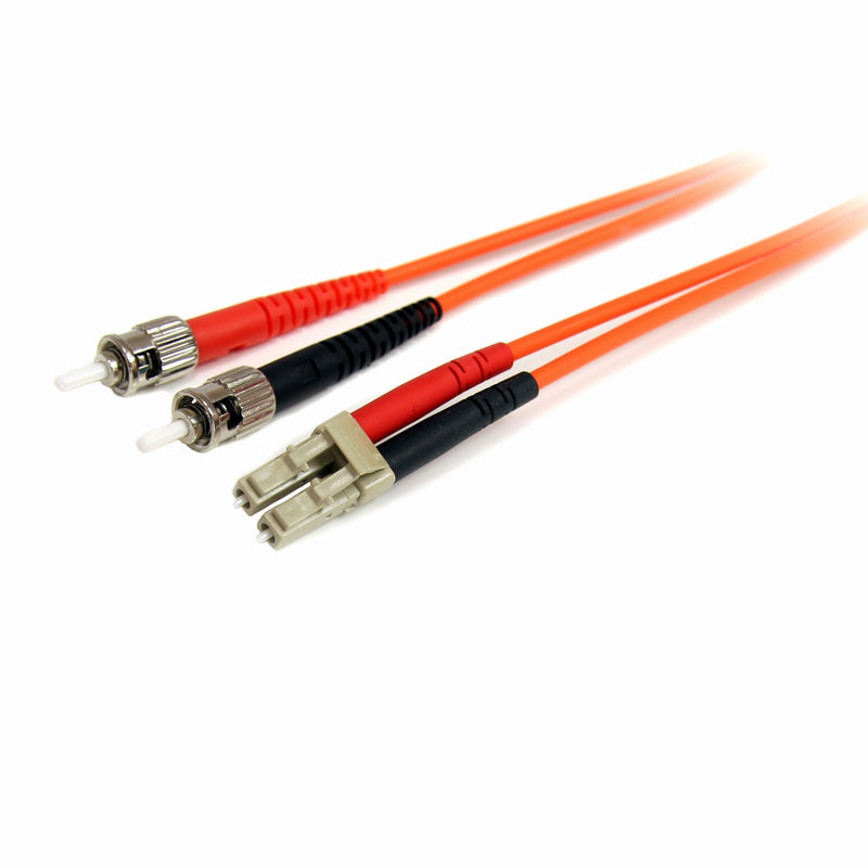 StarTech.com 3m Fiber Optic Cable - Multimode Duplex 62.5/125 - LSZH - OM1 - LC to ST Cat6 Patch Cable (FIBLCST3) - LeoForward Australia