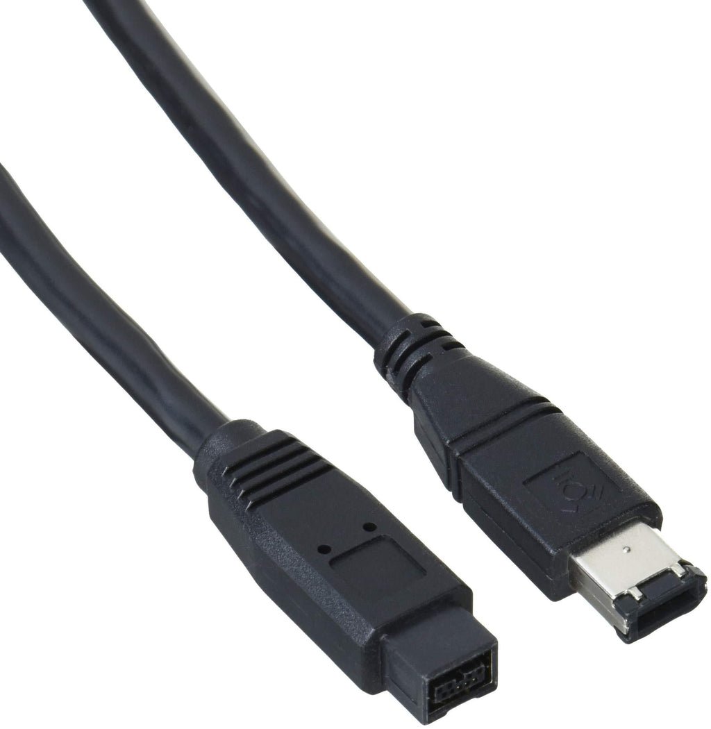 StarTech.com 6 ft IEEE-1394 Firewire Cable 9-6 M/M - IEEE 1394 Cable - 6 pin FireWire (M) to FireWire 800 (M) - 6 ft - Black - 1394_96_6 Firewire 800 to 400 - LeoForward Australia