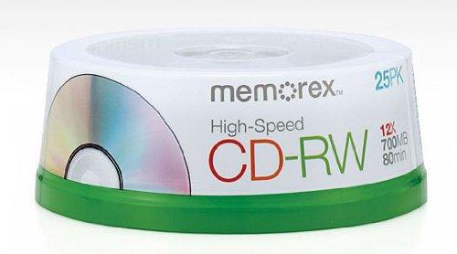  [AUSTRALIA] - Memorex 80 Minute CD-RW 4x-12x High Speed 25 Pack Spindle