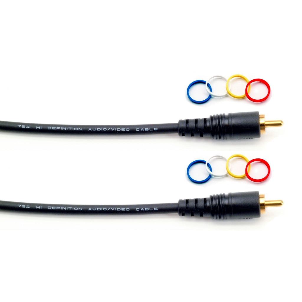 Mogami PURE PATCH RR-06 Professional Audio/Video Cable, Mono RCA Male Plugs, Gold Contacts, Straight Connectors, 6 Foot - LeoForward Australia