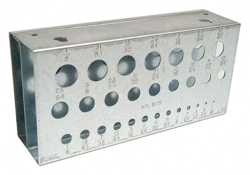  [AUSTRALIA] - Huot 11900 Drill Bit Stand, 29 Bit Capacity, for Inch Sizes 1/16" to 1/2" in 1/64" increments