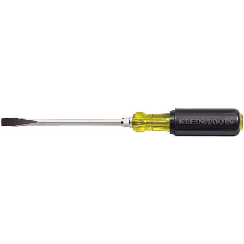  [AUSTRALIA] - Klein Tools 602-8 3/8-Inch Keystone-Tip Screwdriver with 8-Inch Heavy-Duty Round-Shank,Black