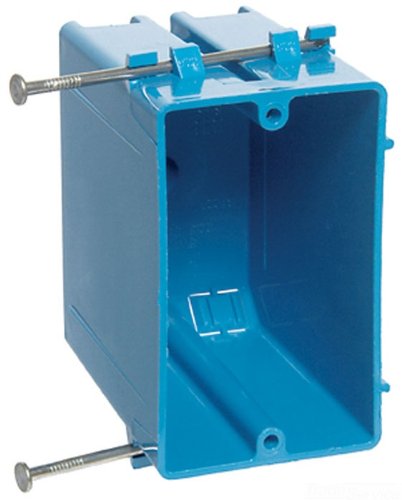  [AUSTRALIA] - Carlon B122A-UPC Switch/Outlet Box, New Work, 1 Gang, 3-3/4-Inch Length by 2-1/4-Inch Width by 3-1/2-Inch Depth, Blue