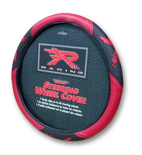 [AUSTRALIA] - Plasticolor 6341 Black and Red R Racing Steering Wheel Cover