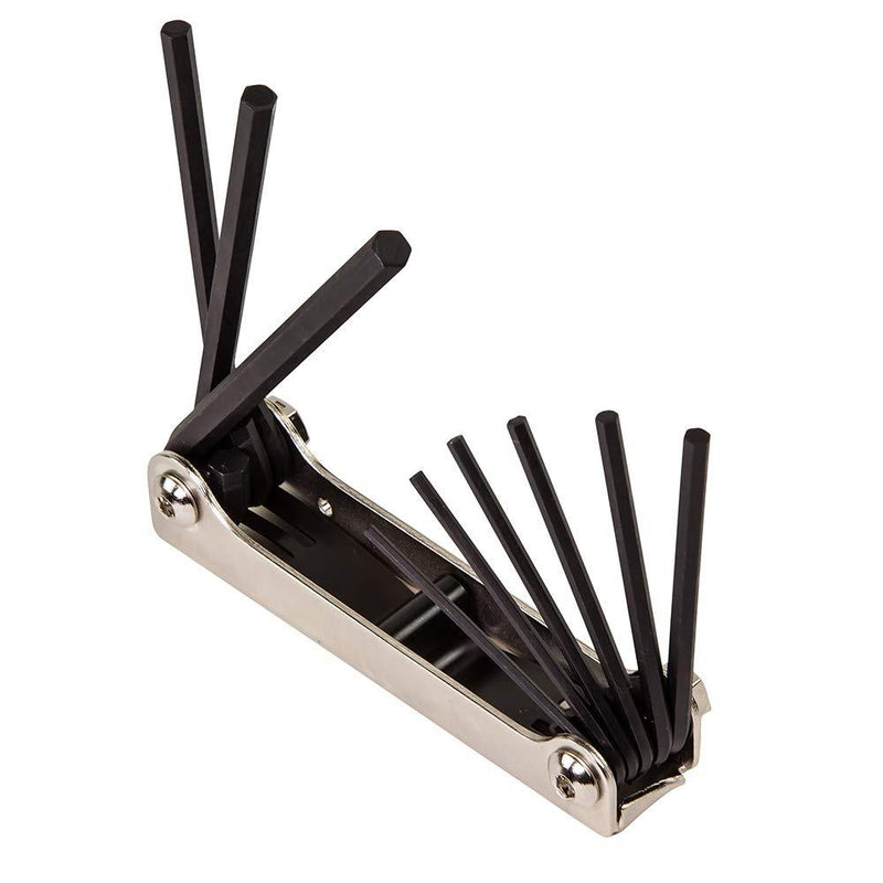  [AUSTRALIA] - Klein Tools 70591 Folding Hex Key Set, Nine-Key, Inch Sizes 9-Key SAE
