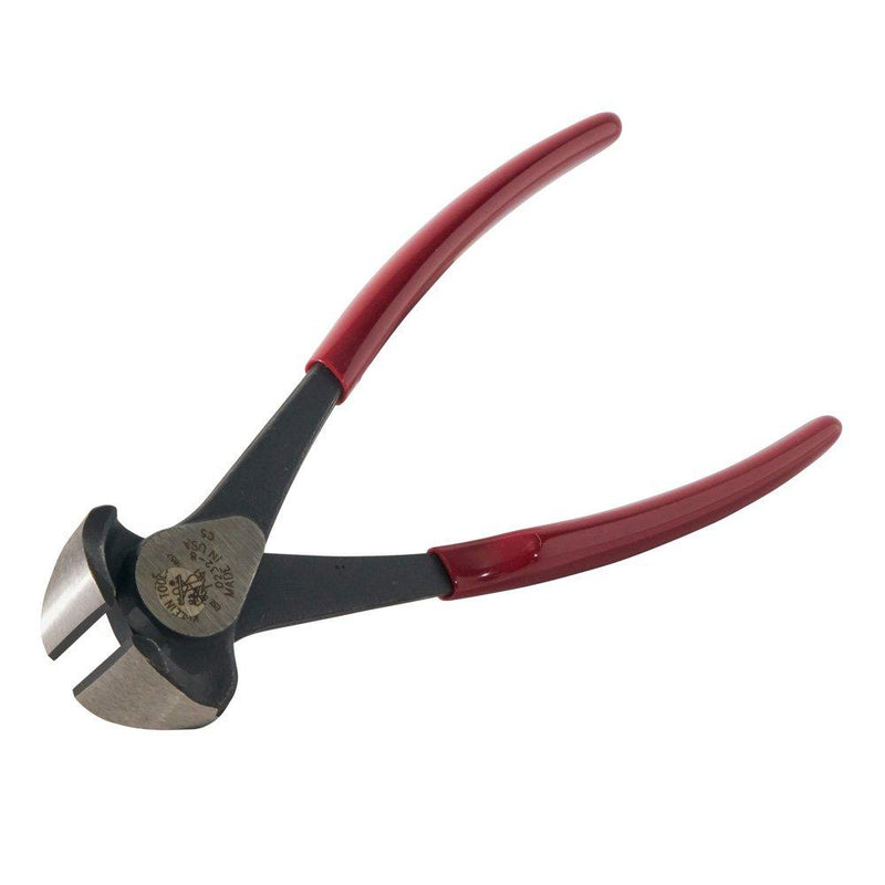  [AUSTRALIA] - Klein Tools D232-8 End-Cutting Pliers, High-Leverage Wide Throat Clearance with Extended Handles for Longer Reach, 8-Inch